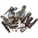  RACE 334-010 Build-A-Clamp - 25 Fasteners Only, S40 Stainless Steel