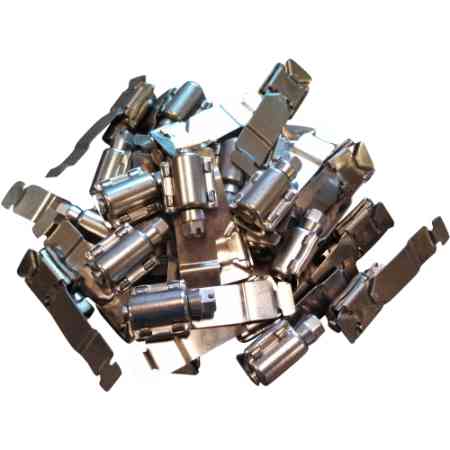  RACE 334-010 Build-A-Clamp - 25 Fasteners Only, S40 Stainless Steel