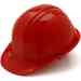 Pyramex HP14020 Cap Style, 4 Pt. Snap Lock Suspension - Red