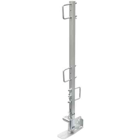 Tie Down 65014 Steep Slope Guardrail - Durable Glvanized Roofing Rail, Adjustable 4/12 to 16/12 Pitch