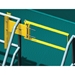 Fabenco - #A71-16PC, Self-Closing Safety Gate, A36 Carbon Steel with Safety Yellow Powder Coat, 17"-18.5" Opening, 12" Coverage - FABENCO-A71-16PC