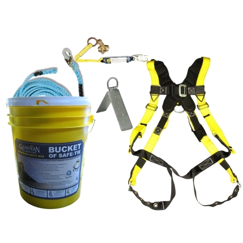 GUARDIAN 50FT ROOFERS KIT BUCKET OF SAFE COMPLIANCE NEW IN BOX! 