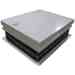 Milcor 3501-501-9 - 36 in. x 30 in. M-1 Galvanized Roof Hatch - MILCOR-3501-501-9