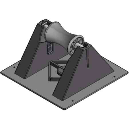 MIRO 3-R-4 Roller Pipe Support - Supports Pipes up to 3" Inside Diameter & 3" to 3.75" Outside Diameter, 4" Clearance