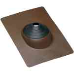 Oatey, #11875 No-Calk All-Flash Color-Flash Roof Flashing 3 in - 4 in. Galvanized Brown
