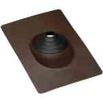 Oatey, #11872 No-Calk All-Flash Color-Flash Roof Flashing 1-1/2 in - 3 in. Galvanized Brown