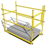 JL Industries, #SHG-2436 Roof Hatch Self Closing Gate 24 in. to 36 in. RoofTop Accessories, rooftop hatch safety rail, rooftop hatch guardrail, osha hatch guardrail, osha hatch safety rail, SHG-2436