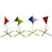 ACRO 21000 - X-Warning Line, Set of 4 with Flags - WL-21000