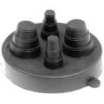 Portals Plus 29225, C212 Black Cap w/Clamps 29225, POR-29225, C-212 cap, Black Cap with Clamps, EPDM cap, roof penetration flashing cap, multi-pipe cap