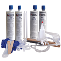 Emecole 10PCRKEP - 10 ft. Easy-Peel Foundation Crack Repair Kit - Polyurethane Foam