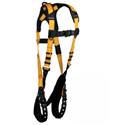 FallTech 7021B - Journeyman Flex® Aluminum 1D Standard Non-belted Full Body Harness, Tounge Buckle Leg Adjustment