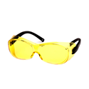 ##HTMLENCODE[OTS #S3530SJ - Safety Glasses Black Frame/Indoor/Outdoor Mirror Lens - Amber]##