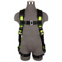 Safewaze SW-FS185- L/XL -- PRO Full Body Harness: 1 D-Ring, Mating Buckle Connection, Tongue Buckle Legs (L/XL)