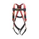 Super Anchor Safety 6001-R - Fall Arrester Full Body Harness, Red Webbing w/ Rear D-Ring