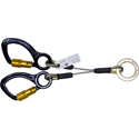 Super Anchor Safety 6515-C - 2-D Lanyards w/ Captive Aluminum Auto Lock Carabiners