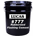 Lucas 777 Rubberized Flashing Cement, Wet/Dry, Utility Grade, 3 gal
