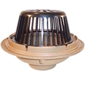 Smith 1010 16" Diameter Main Roof Drain w/Poly Dome
