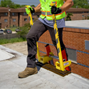 The Ladder Latch - Gravel Stop Applications, Extended Hand Rail Ladder Attachment, 39", Non-Corrosive Aluminum